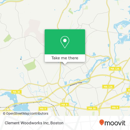 Clement Woodworks Inc map