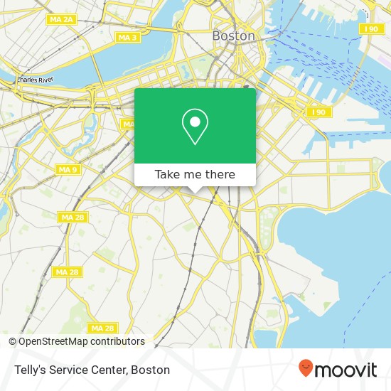 Telly's Service Center map