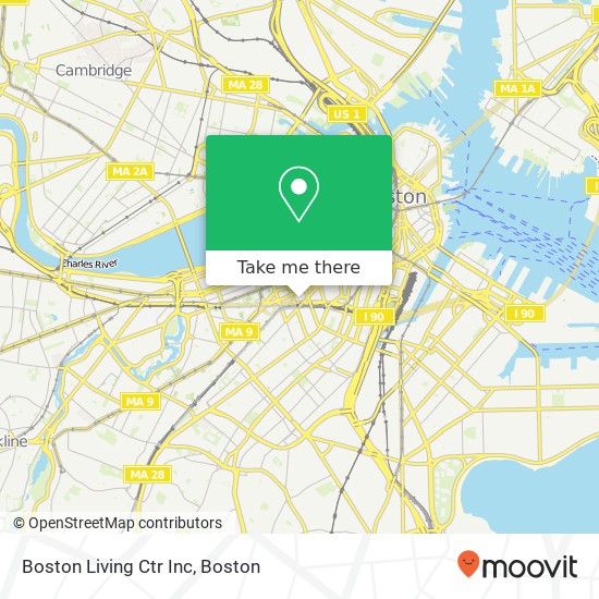 Mapa de Boston Living Ctr Inc