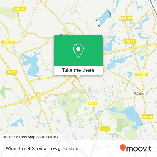 Winn Street Service Towg map