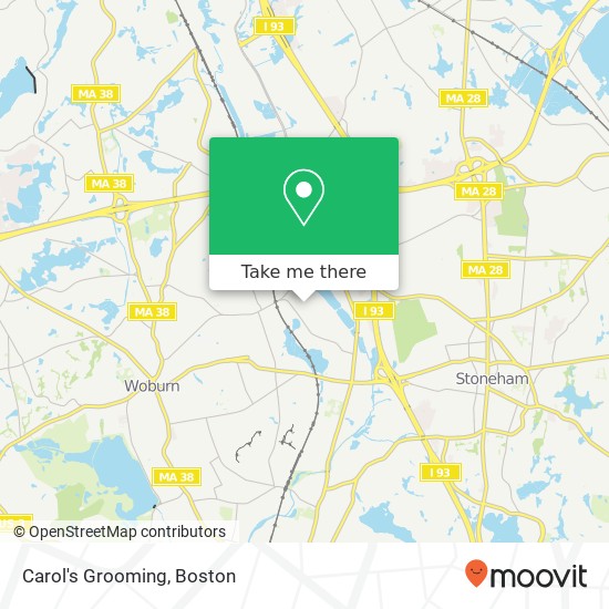 Carol's Grooming map