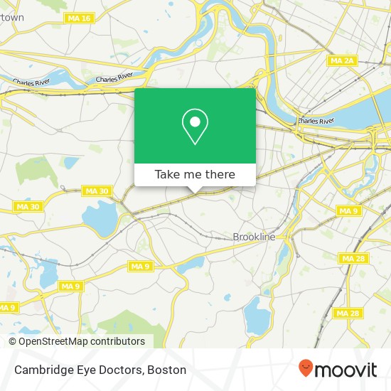 Cambridge Eye Doctors map