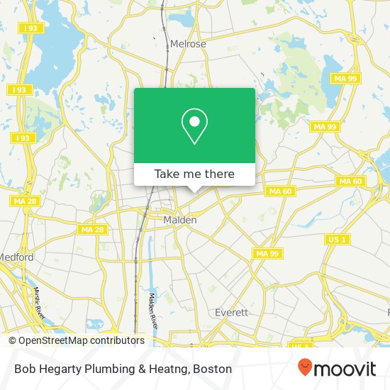 Bob Hegarty Plumbing & Heatng map