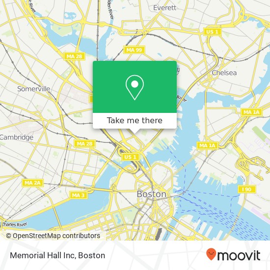 Mapa de Memorial Hall Inc