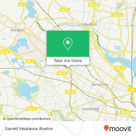 Mapa de Garrett Insurance