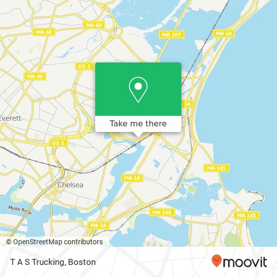 T A S Trucking map
