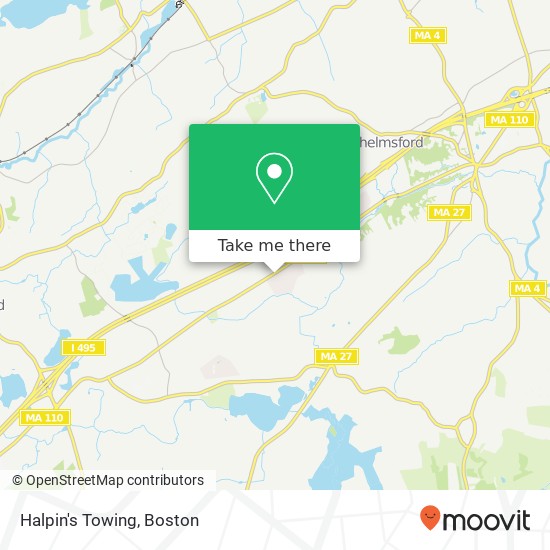 Mapa de Halpin's Towing