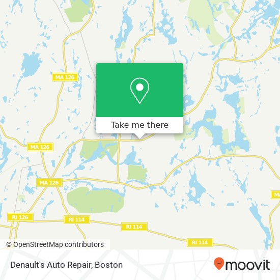 Mapa de Denault's Auto Repair