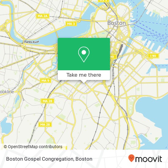 Boston Gospel Congregation map