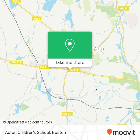 Acton Children's School map