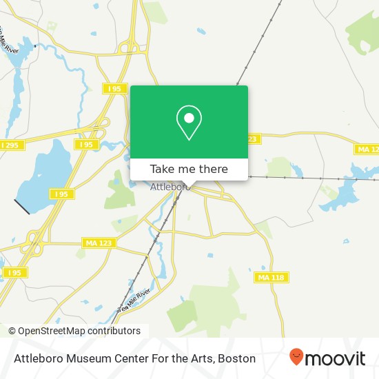 Mapa de Attleboro Museum Center For the Arts