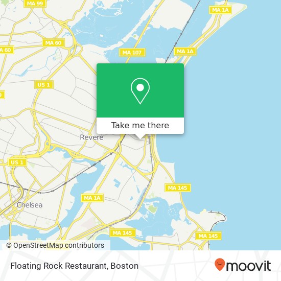 Mapa de Floating Rock Restaurant