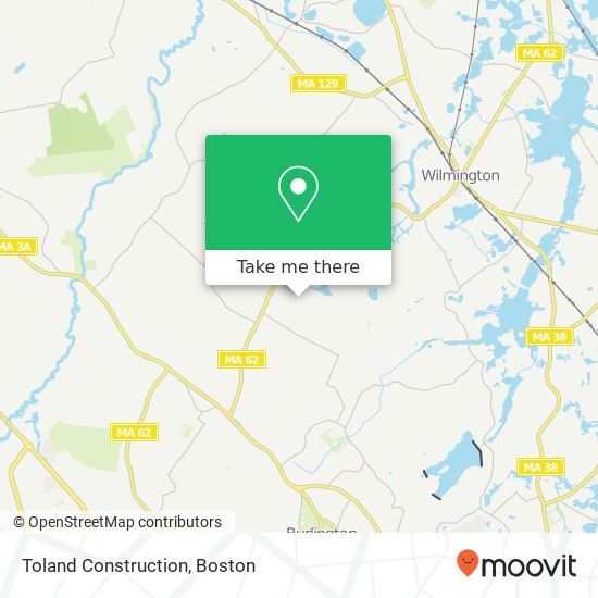 Toland Construction map