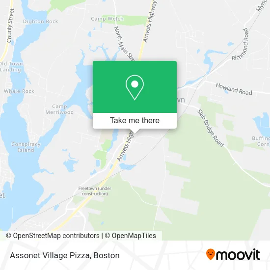Mapa de Assonet Village Pizza