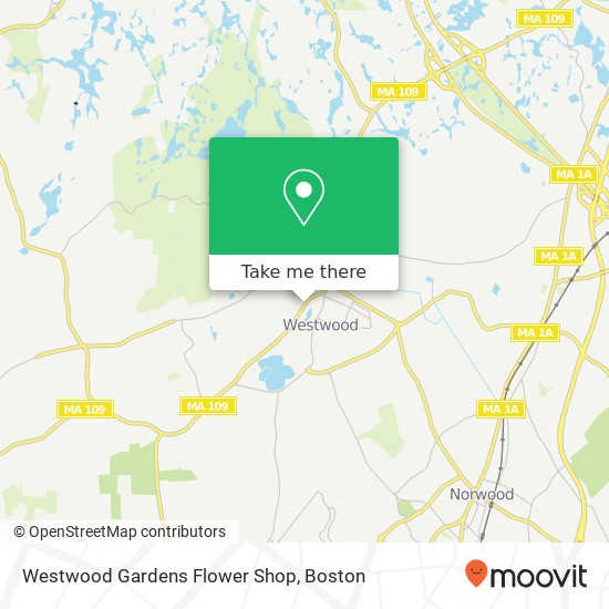 Westwood Gardens Flower Shop map