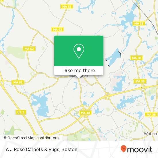 A J Rose Carpets & Rugs map