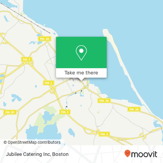 Jubilee Catering Inc map