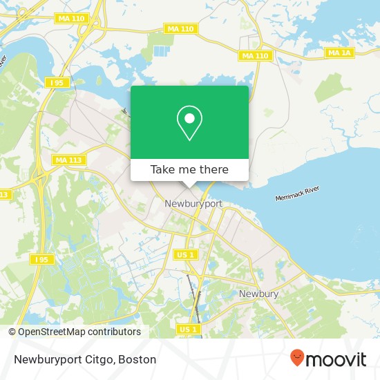 Mapa de Newburyport Citgo