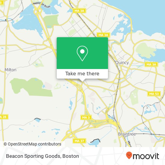 Mapa de Beacon Sporting Goods