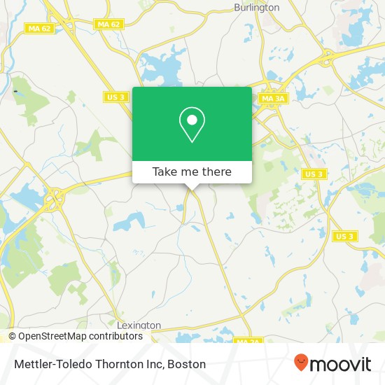 Mettler-Toledo Thornton Inc map