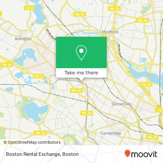 Mapa de Boston Rental Exchange