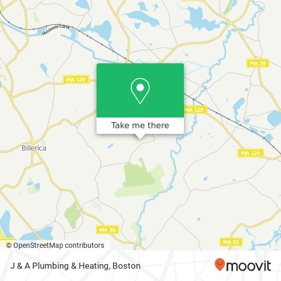 Mapa de J & A Plumbing & Heating