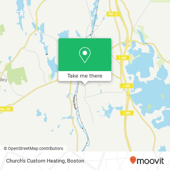 Mapa de Church's Custom Heating