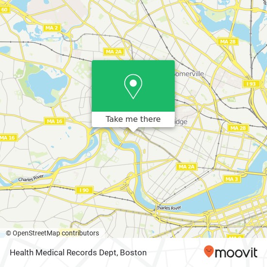 Health Medical Records Dept map