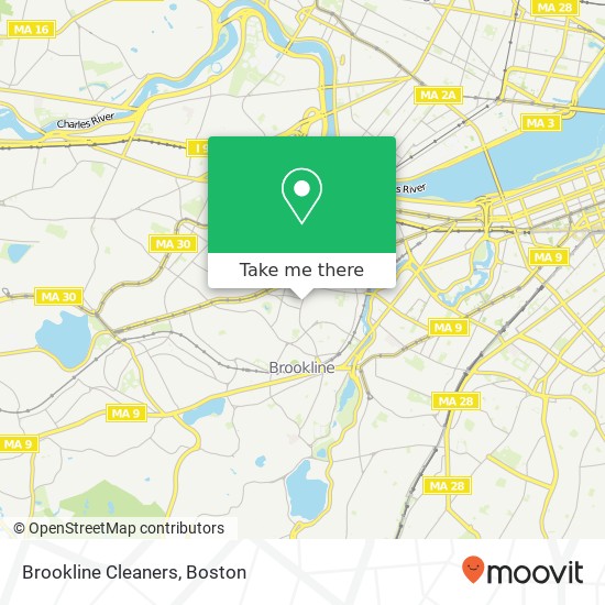 Mapa de Brookline Cleaners