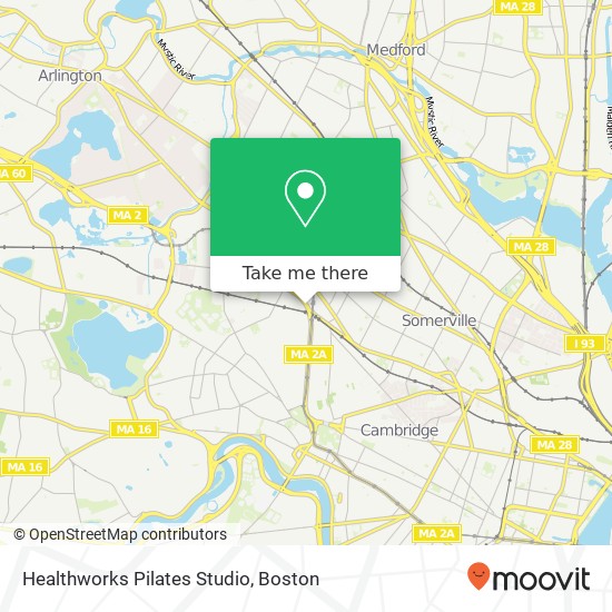 Healthworks Pilates Studio map