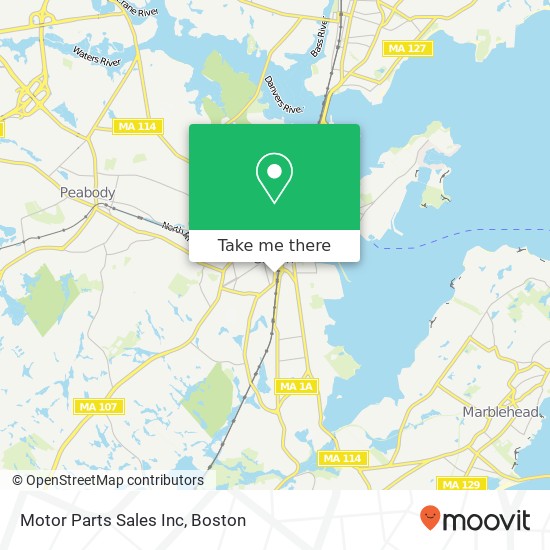 Mapa de Motor Parts Sales Inc