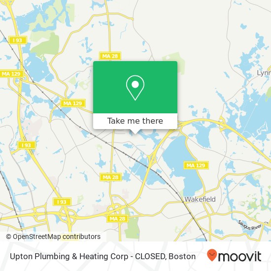 Mapa de Upton Plumbing & Heating Corp - CLOSED