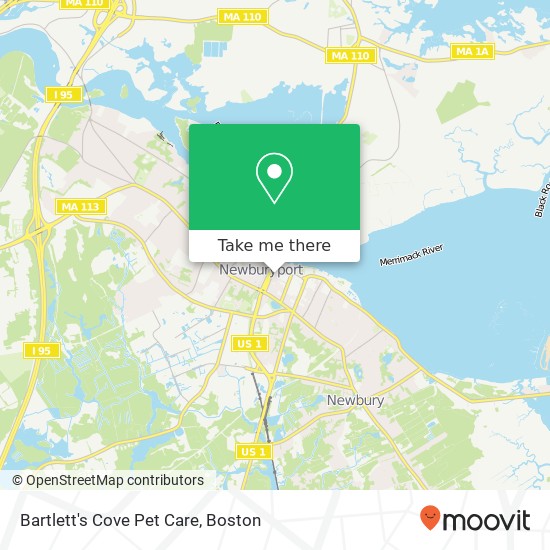 Mapa de Bartlett's Cove Pet Care