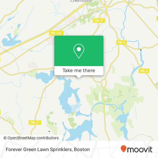 Mapa de Forever Green Lawn Sprinklers