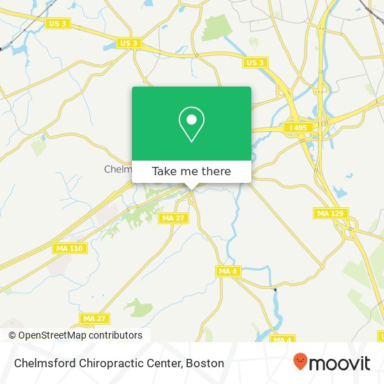 Chelmsford Chiropractic Center map