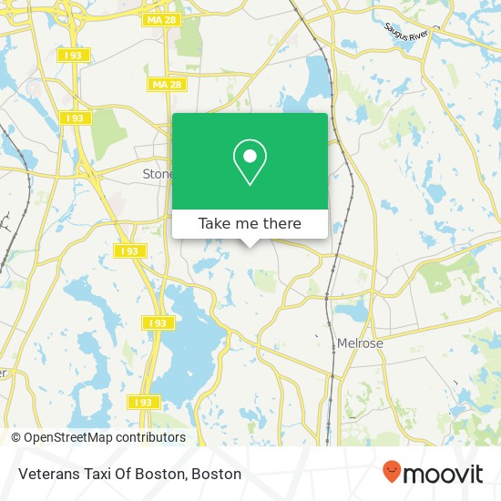 Veterans Taxi Of Boston map