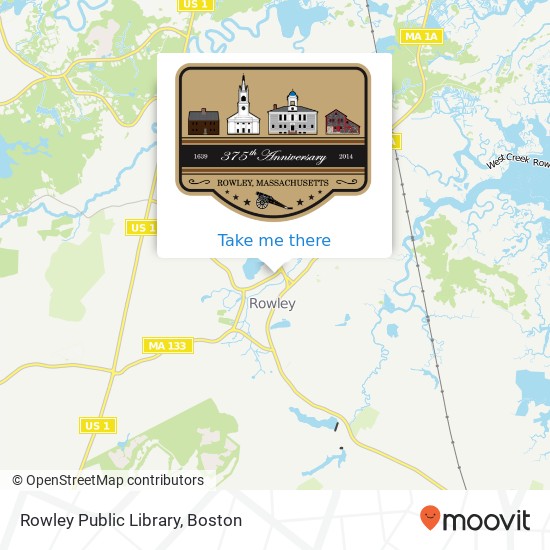 Rowley Public Library map