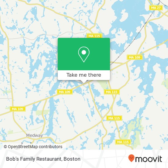 Bob's Family Restaurant map