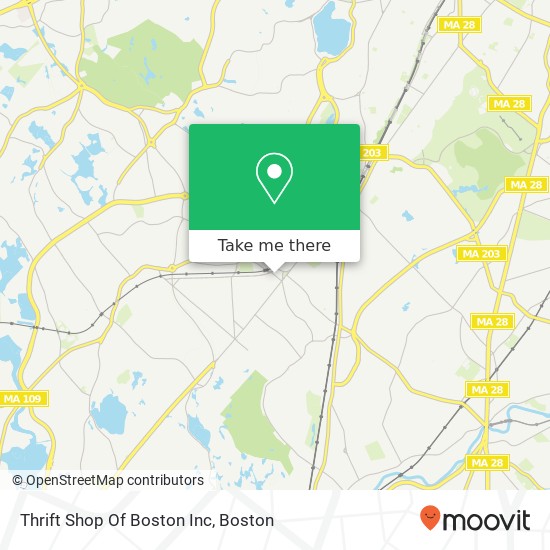 Thrift Shop Of Boston Inc map