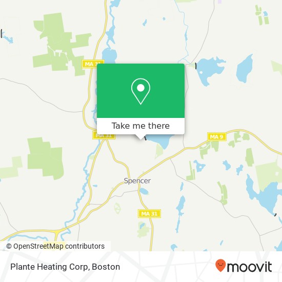Plante Heating Corp map