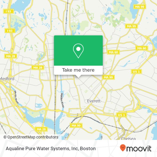 Aqualine Pure Water Systems, Inc map