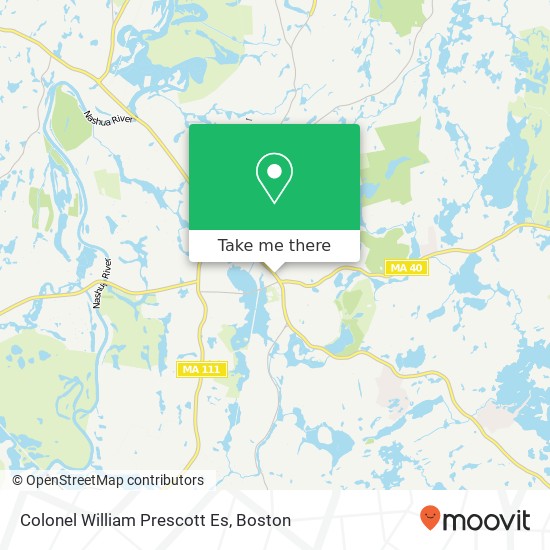 Colonel William Prescott Es map