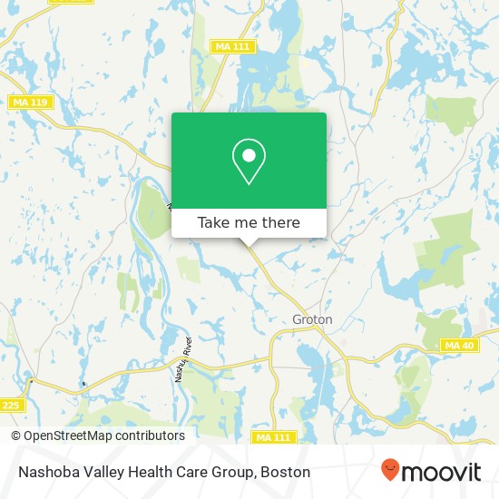 Nashoba Valley Health Care Group map