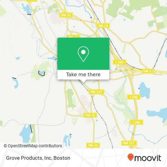 Grove Products, Inc map