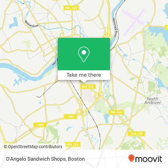 D'Angelo Sandwich Shops map