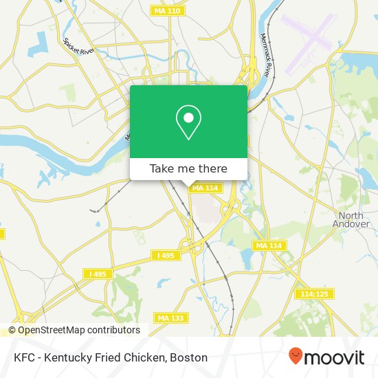 Mapa de KFC - Kentucky Fried Chicken