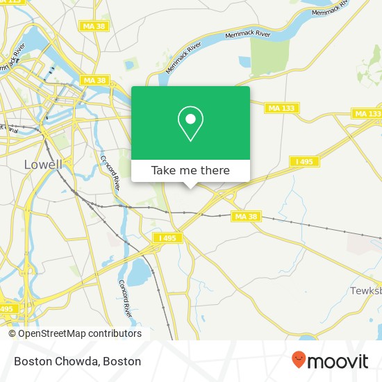 Mapa de Boston Chowda