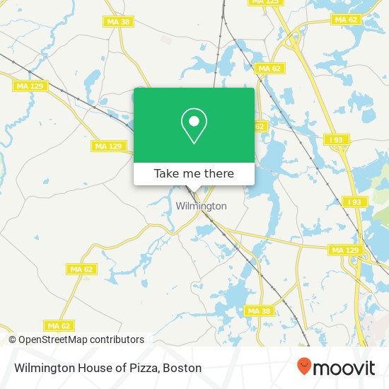 Mapa de Wilmington House of Pizza