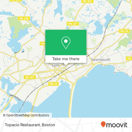 Mapa de Topacio Restaurant