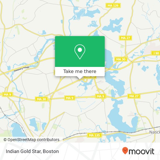 Indian Gold Star map